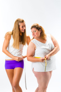 žena nadváha hmotnosť