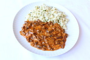 Dubákový paprikáš